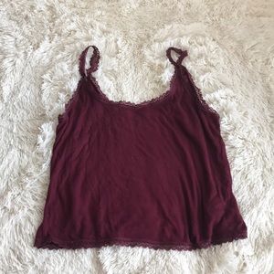 Burgundy Tank Top